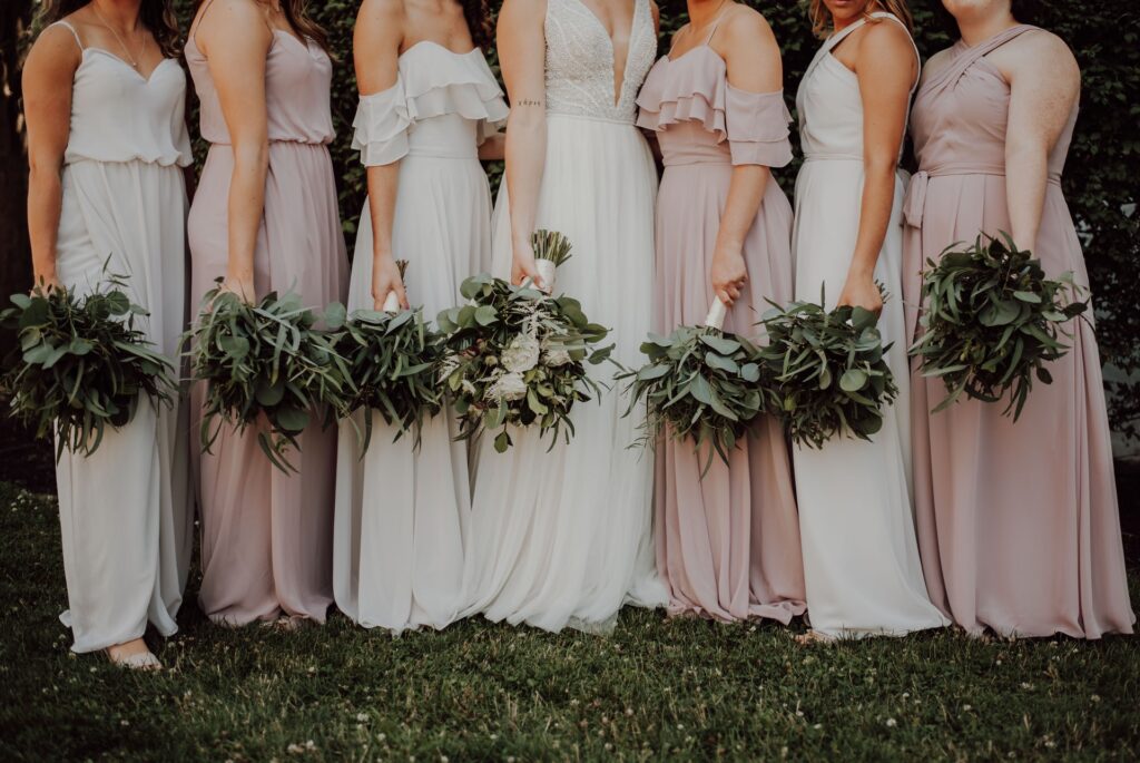 Bride and Bridesmaids Dresses